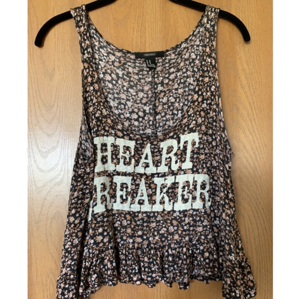 Floral Heartbreaker Cropped Tank Top